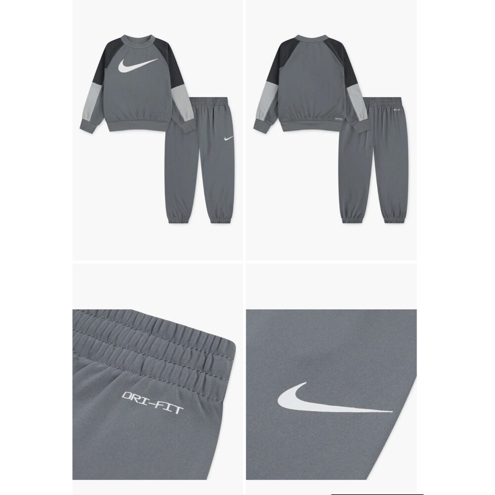 Nike Kids 2 Piece Set Pants And Sweatshirt Sizes 4,5,6,7 - Picture 2 of 2